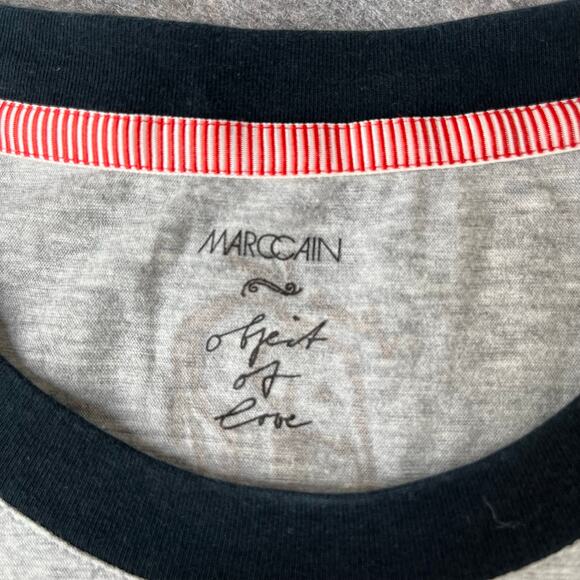 Marc Cain Designer Women’s White Circus Beaded Appliqué T-Shirt Size 6 - Picture 5 of 5